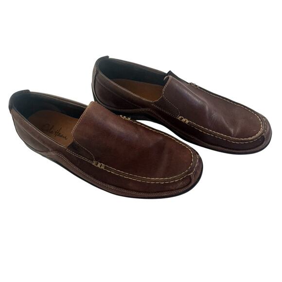 Cole Haan Penny Loafer Driving Shoes Mens 9 1/2 Brown Leather Preppy #6048 - Picture 1 of 11